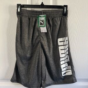 New With Tags - Youth Puma Athletic Shorts (Sz M 10-12) Charcoal Heather